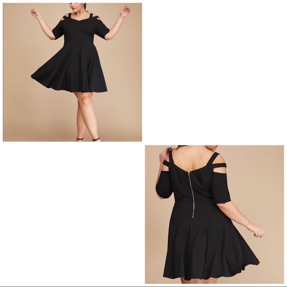 18W Lane Bryant Strappy Shoulder Fit & Flare Dress - Picture 3 of 11